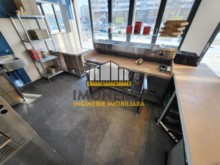 Pizzerie stradala-dotari full-100m metrou Mihai Bravu-posibilitate terasa