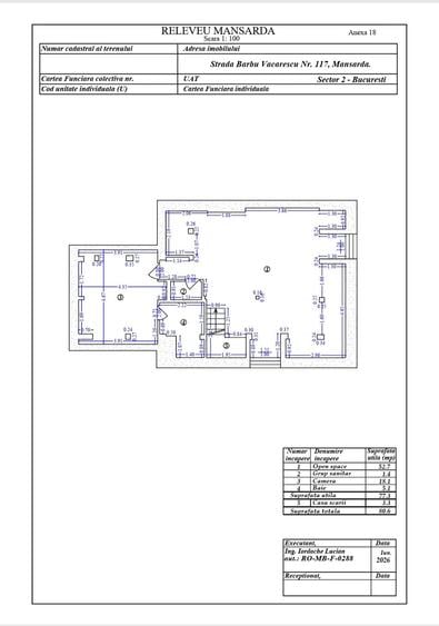 Închiriere Apartament etaj 1 și Mansarda, strada Barbu Văcărescu