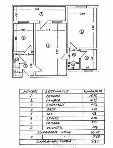 Apartament 2 camere, etaj 7/9, balcon, parcare ADP, bloc reabilitat, Obregia - 6