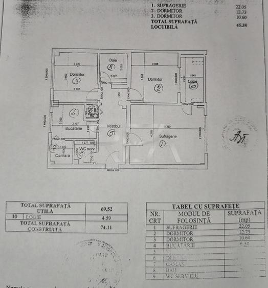3 camere + decomandat + Calea Calarasi + Metrou Piata Muncii + renovat