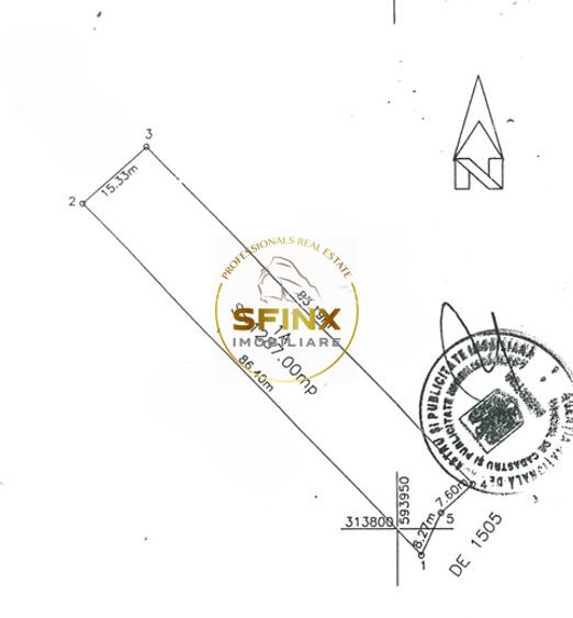 De vanzare - teren 1287mp I FS - 15.87m I Berceni - Oituz - 3