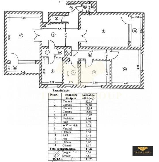 Apartament in vila 3 camere - Dorobanți