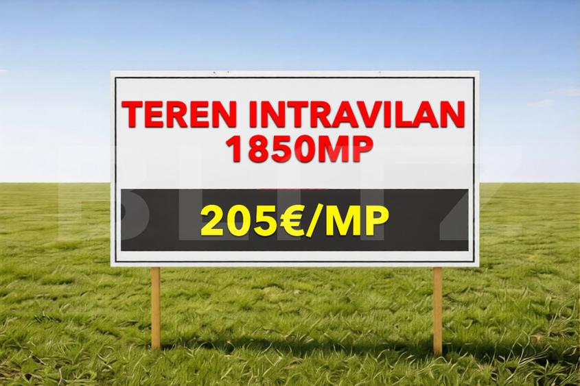 Teren 1850 mp 2 fronturi stradale de 19mp Moșnița Veche