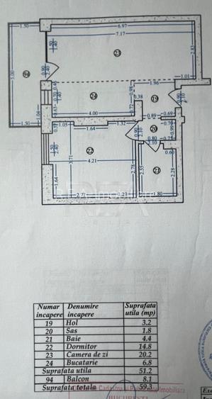 2 camere Aviației, centrală, et. 3, an 2021, 59 mp - 10