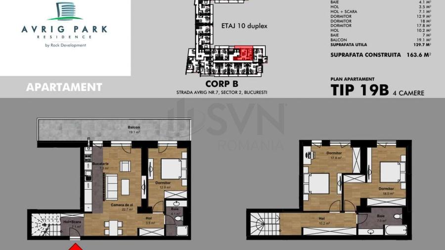REA1023136 DIRECT DEZVOLTATOR I AVRIG RESIDENCE I 4 CAMERE DUPLEX