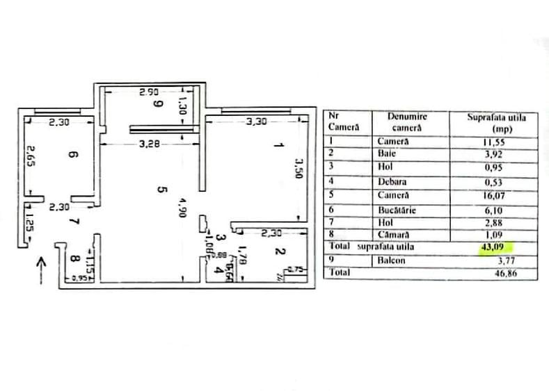 Apartament luminos în Țiglina 1 – ideal pentru personalizare, aproape de Faleza