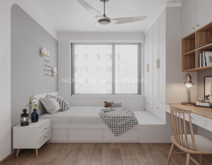 Neofort 50 Titan II–3 camere cu terasa si curte, langa metrou, promotie parcare