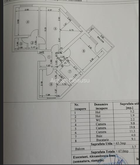 Apartament luminos cu 3 camere | Etaj 1, vedere mixtă și balcon spre Faleză - 16