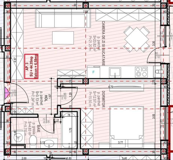Apartament 2 camere - Selimbar, Unirii