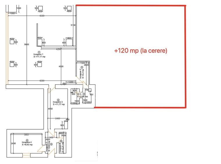 Spatiu comercial de 120-240mp pe Bv. Dragalina - SAD - Gara de Nord