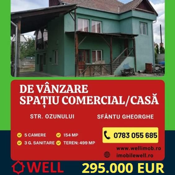 De vânzare spațiu comrecial/casă în Sfântu Gheorghe pe strada Ozunului!