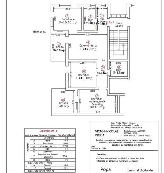 COMISION 0% | Apartament Mosnita Veche | 72.8 mp | 2 Parcari