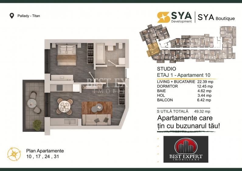 2 Camere ideal investitie | Centrala Proprie | Ansamblu Nou | Pallady