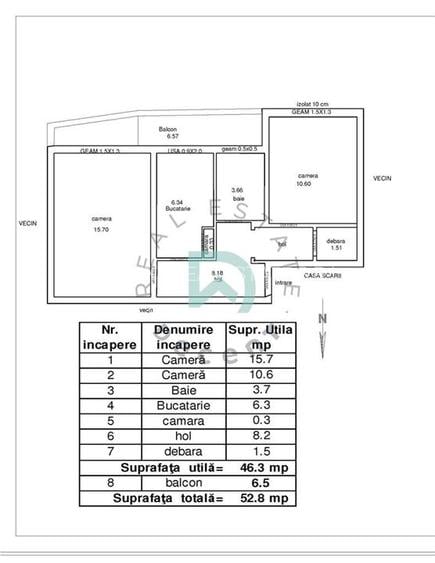 Apartament 2 camere, Tractorul, Brasov - 17