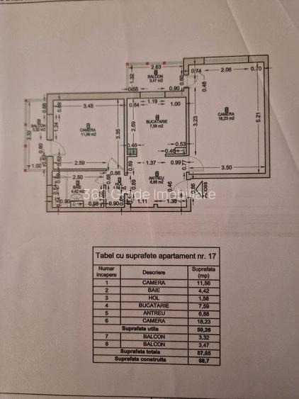 2 camere Decandat Bucătărie separata Soarelui - 9