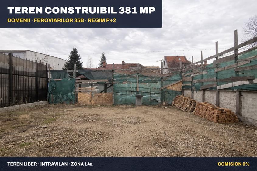 Domenii - Teren 381 mp | Locuinta sau proiect boutique | Comision 0%