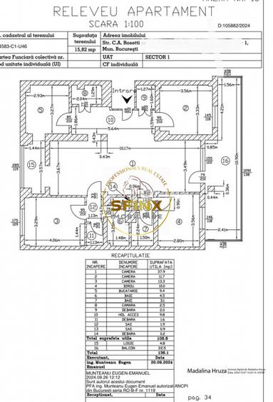 APARTAMENT DE 4 CAMERE DE INCHIRIAT- C.A.ROSETTI - 9