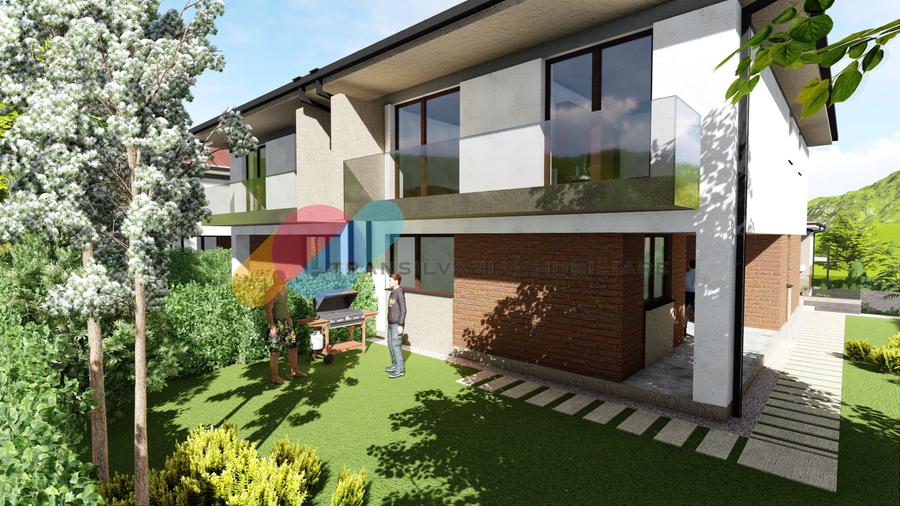 Casă eficientă energetic nZEB, 185 mp utili și teren de 300 mp panouri solare