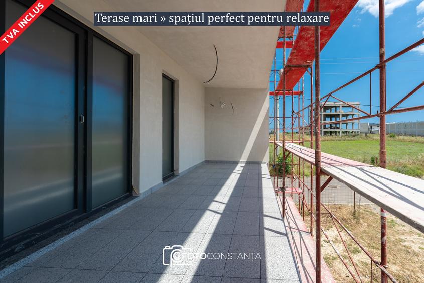 ✅Piscină: Apartament cu 2 camere + terasă și grădină | Sirenei Costinești