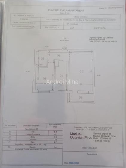 Apartament 3 Camere + 2 bai | 65,5 mp | Bloc Nou | Finisat Complet | Energia - 2