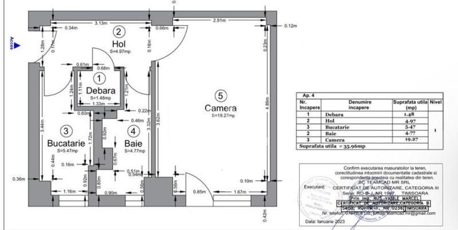 Apartament cu 1 camera, de vanzare, zona Soarelui, Timisoara