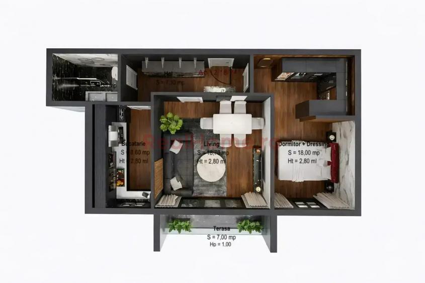 Apartament 2 camere | metrou 8 min | premium | nou | 56.90 mp utili