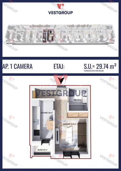 Apartament 1 Camerea Weiner5 Residence Militari Chiajna - 3
