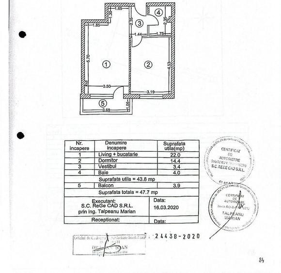 AP. 2 CAMERE THEODOR PALLADY, PARCARE, BLOC NOU, CENTRALA, COMISION 0% - 1