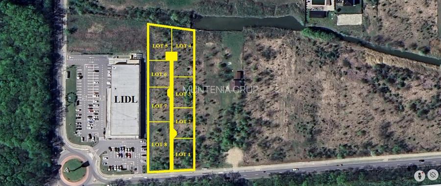 SNAGOV, lipit de Lidl, cu deschidere la Lacul Snagov, 875 mp. teren liber - 3