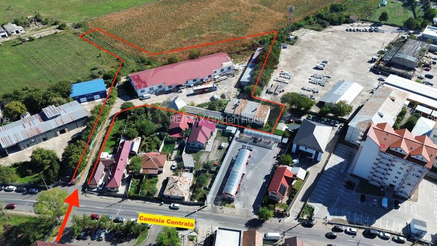 Teren 9160 mp cu 2500mp constructii - 2