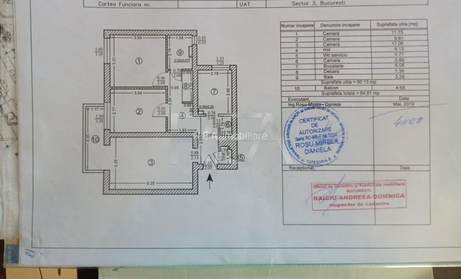 Apartament cu 3 camere la 650 de metri distanta de mers pe jos de parcul Titan - 17