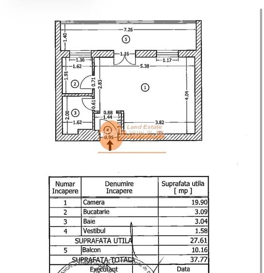 Garsoniera Piata Victoriei ( vedere panoramica ) - 7