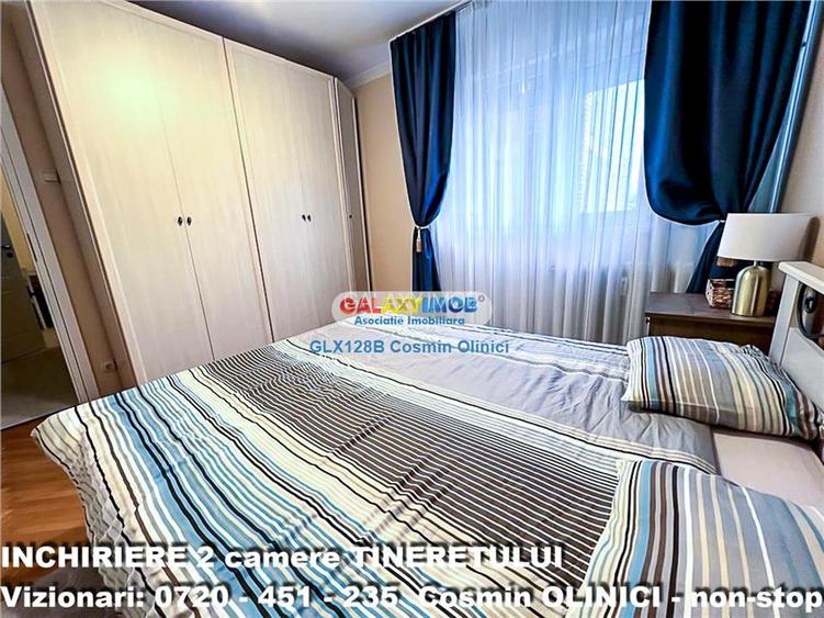 Inchiriere apartament 2 camere Tineretului vedere parc mobilat - 6