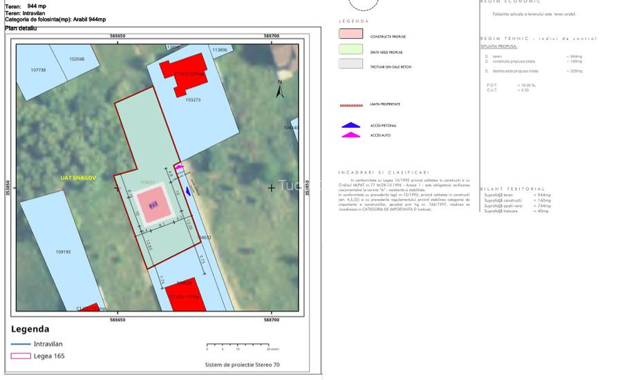 Loc de casa cu utilitati, 944mp cu 29m deschidere, Ciofliceni - Snagov! - 2