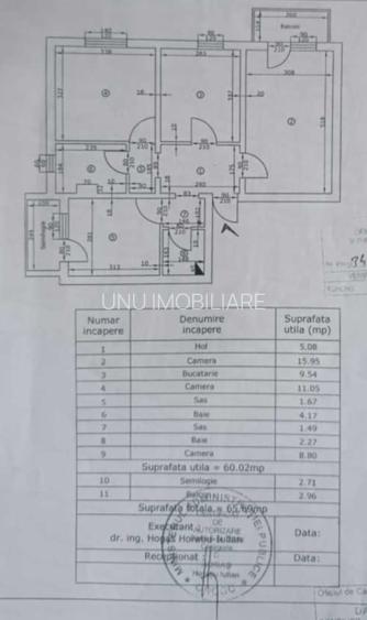 Etaj 2-Gradinari-Iulius Mall-3 Camere Decomandat 66mp-doua bai-bloc 80' - 3
