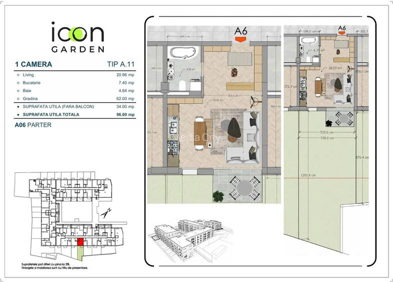 Garsonieră de vânzare - ICON Garden - 4