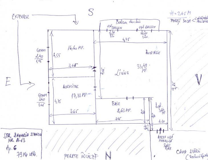 | Apartament 3 camere | 79 mp | Parcare subterana | Zona excelenta | | - 10