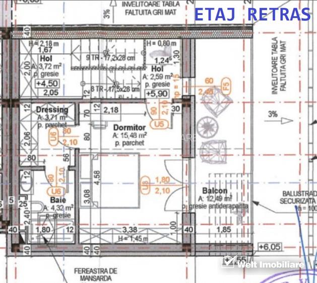 Unitate spatioasa in duplex modern, Dambul Rotund, P+E+Er - 9