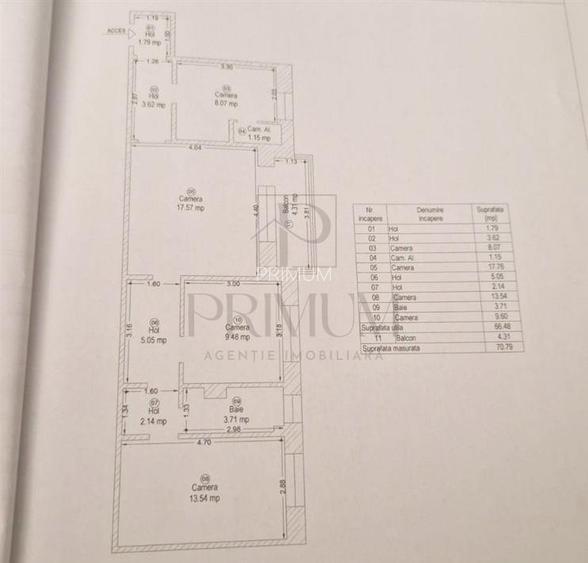 SOARELUI - 3 CAM - DECOMANDAT - BAIE RENOVATA - ETAJ 2 - BLOC IZOLAT - ZONA LINI - 13