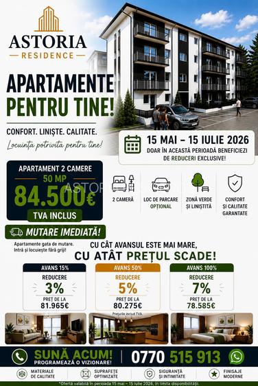 ASTORIA RESIDENCE - Apartament 2 camere D 50 mp  Lunca Cetatuii - 2