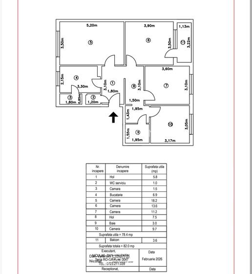 Apartament 4 camere, decomandat, 82 mp - Trapezului, Metrou 1 Decembrie 1918 - 7