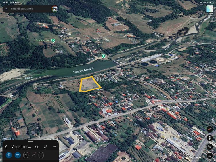 Teren intravilan  Vălenii de Munte – 9.123 mp | Deschidere 45 ml | Lângă râul Te - 17