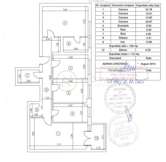 Apartament 3 4 camere Laguna Residence Aviatiei 107mpu - 18