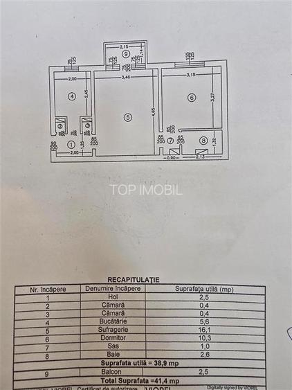 Etaj 2 - Mircea cel Batran, 2 camere, liber - 5