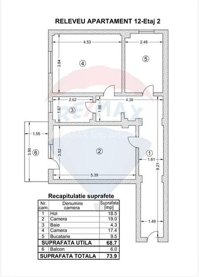 DE VANZARE Apartament 2 camere - Voluntari-Popasului - Matei Millo - 18