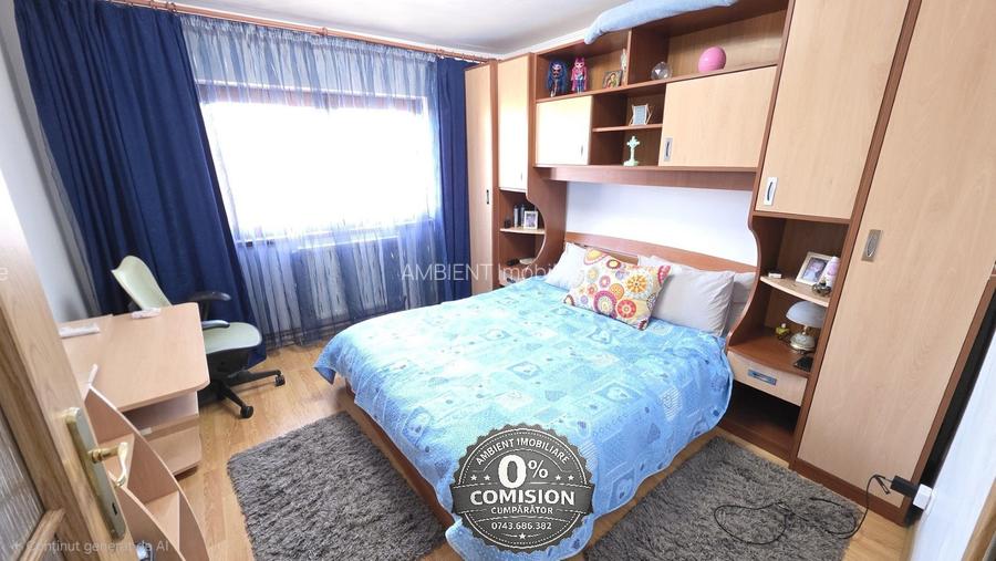 Apartament cu 3 camere, 2 bai, 2 balcoane, mobilat și utilat, zona TRAIAN; - 4