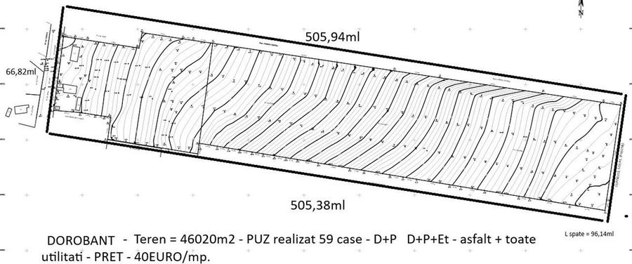 Aroneanu - Dorobant TEREN 46000mp PUZ realizat 59 de case la str principala cu t - 11