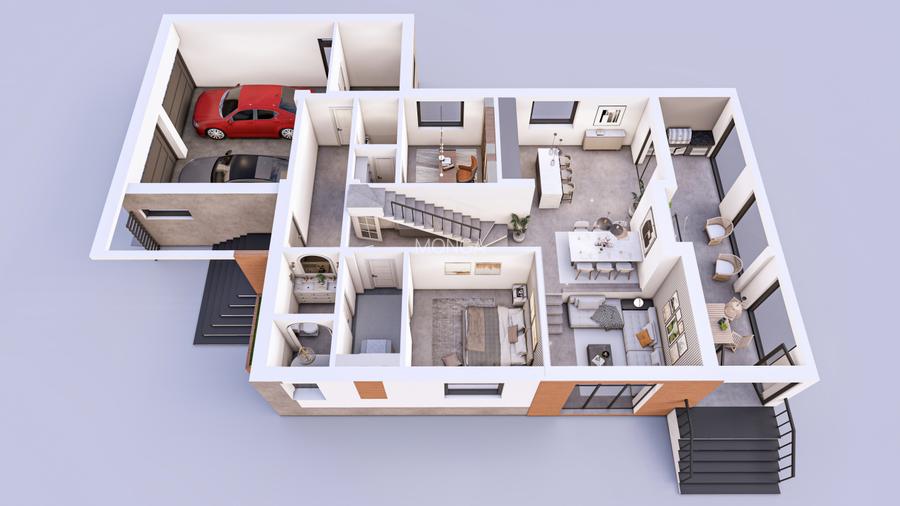 Casa foarte spectaculoasa 300mp | Teren 900mp  | Balotesti | La alb - 7