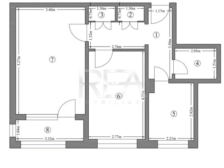 2 camere Theodor Pallady decomandat, metrou, 52 mp, anvelopat - 4