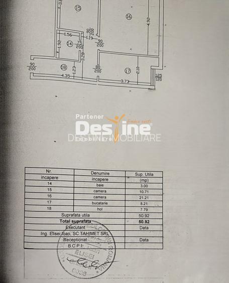 Apartament 2 camere 51 mp model decomandat mobilat si utilat, cartier 2 Baieti  - 8